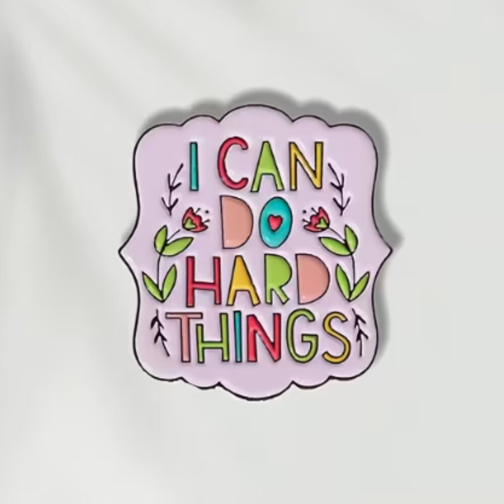 🍏50% OFF/3+...I Can Do Hard Things Pin